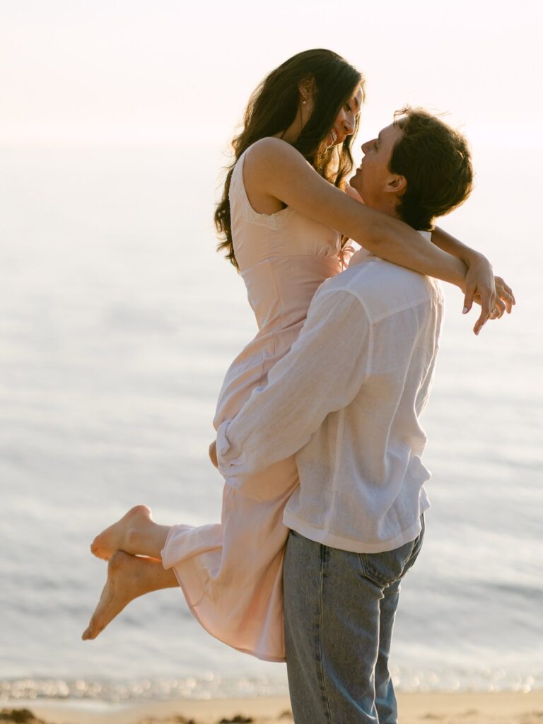 playful engagement session
